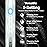 Kuicur Diamond Style - Electric Toothbrush, 10 Brush Heads & Travel Case, 42,000 VPM Electric Motor & Wireless Charging, 15 Modes with Smart Timer, Ultra Whitening Toothbrush for Adults and Kids