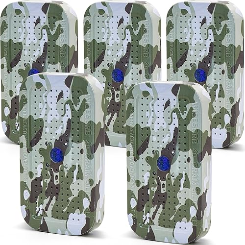 5 paquetes de deshumidificador seguro para pistola de 1.41 oz reutilizable indicador de gel de sílice desecante - Camuflaje recargable humedad