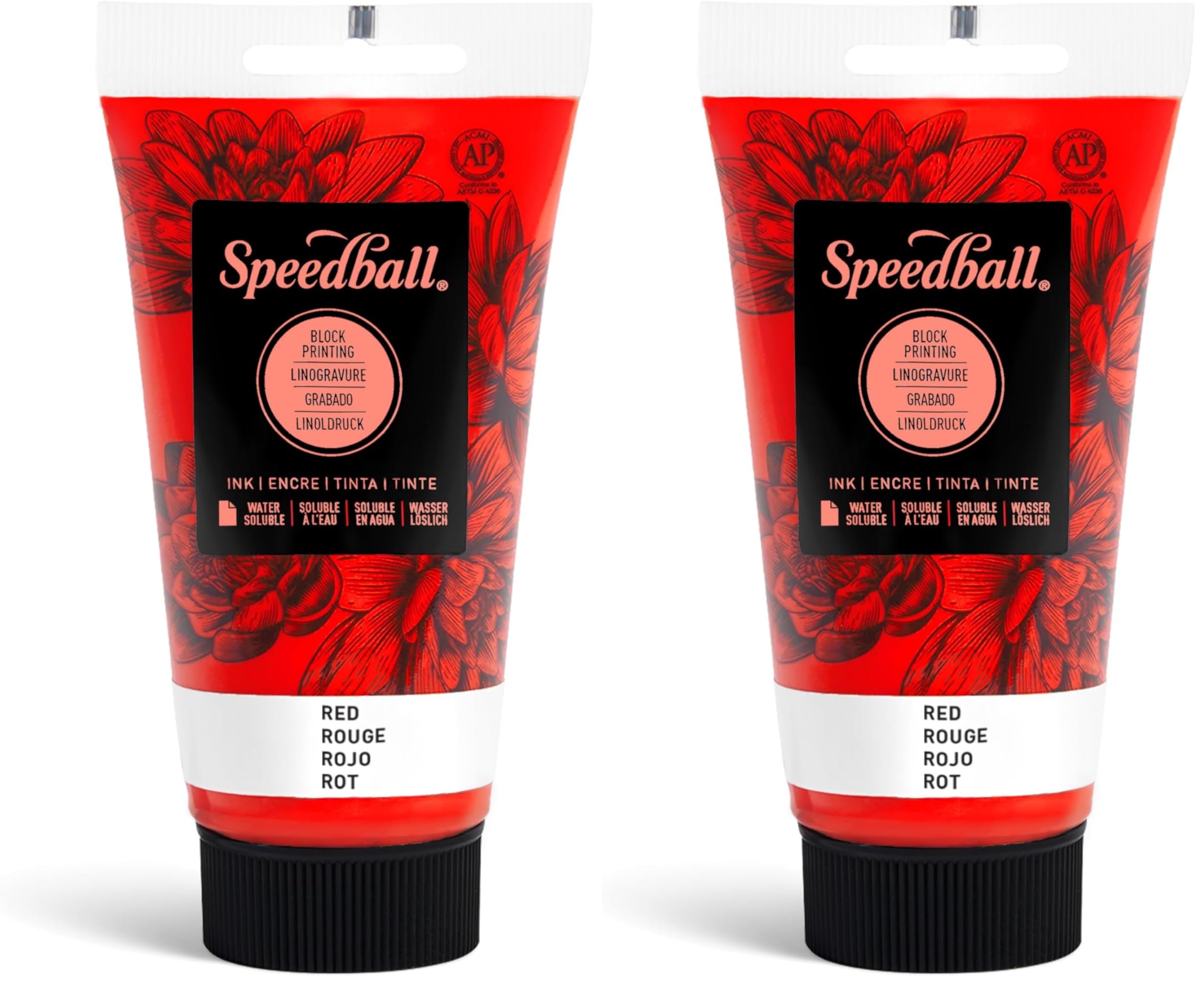 Red Speed Ink Snapklik.com : Speedball Water-Soluble Block Printing Ink, 2.5-Ounce ...