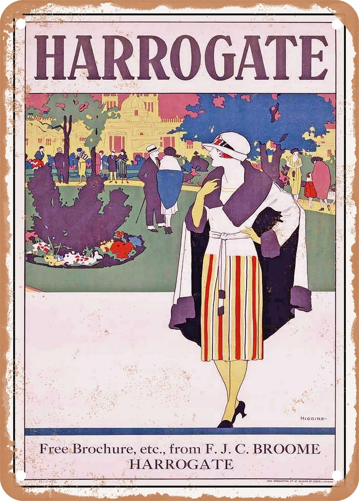 METAL SIGN - 1922 Harrogate Vintage Ad home decor