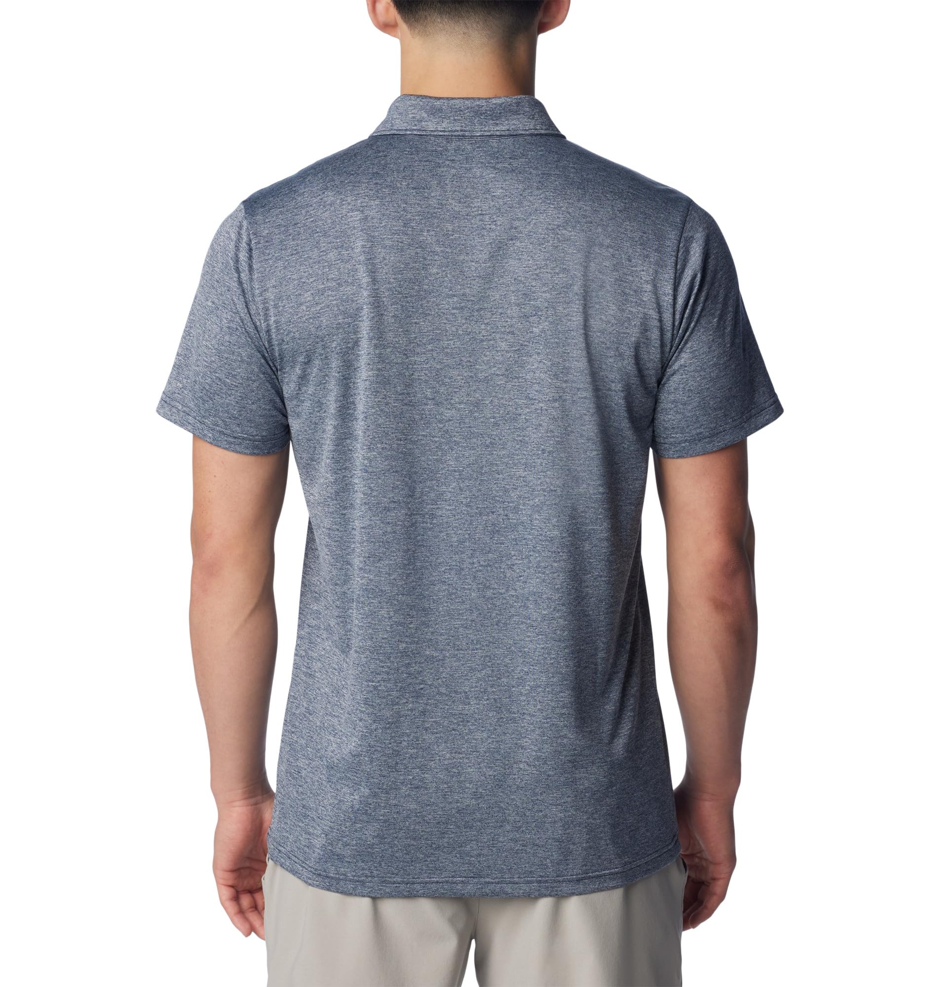 Columbia Męska koszulka polo turystyczna Kolegiata Navy Heather M