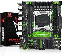 SHANGZHAOYUAN X99 PR9 LGA 2011-3 Placa mãe para Intel Xeon E5 V3 V4 LGA 2011-v3 Processador de soquetes (DDR4 Max 128GB, PCIe 3.0, Protocolo M.2, SATA 3.0, USB 3.0, Gigabit LAN)