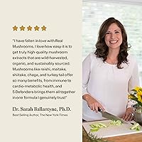 Vista 7 de Lions Mane polvo de extracto de hongos Real Mushrooms. Certificado orgánico 2.11 oz a granel. Hongo melena de león en polvo, perfecto