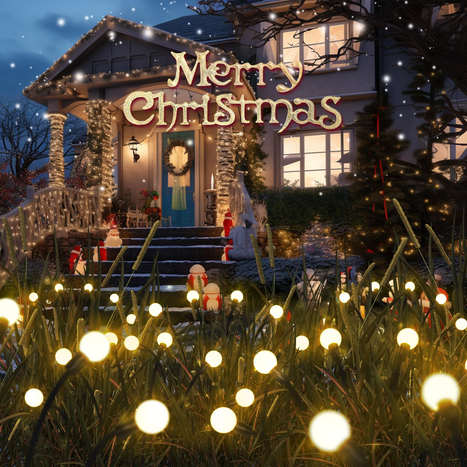 NFEVER Abs Plastic Solar Lights Outdoor Garden Decor: 4 Pack 32 Led Firefly Solar Lights,Waterproof Solar Lights For Outside,Yard Patio Porch Pathway Landscape Decorations(76.2x25.4x76.2 Cm,Multi) (B0BV2J96DV) Amazon Price History, Amazon Price Tracker