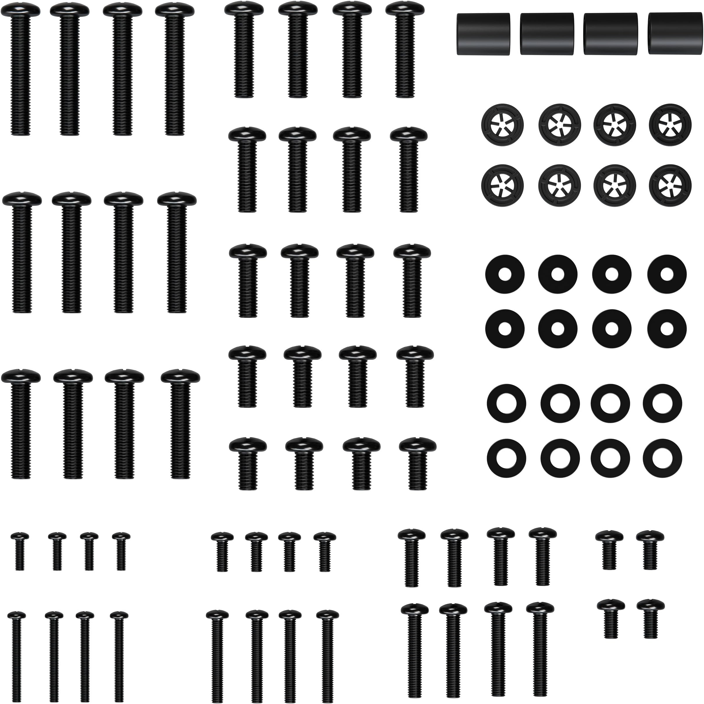 Universal TV Mount Hardware Pack - Replacement Hardware Mounting Kit for TVs up to 80" - Includes M4, M5, M6 & M8 Screws