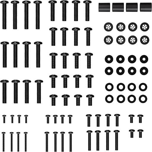 ECHOGEAR Universal TV Mount Hardware Pack - Replacement Hardware Mounting Kit for TVs up to 80" - Includes M4, M5, M6 & M8 Screws