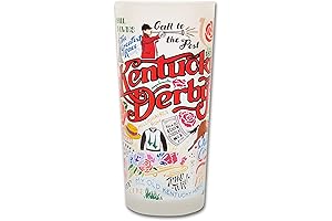 Catstudio Kentucky Derby Drinking Glass - The Ultimate Souvenir for the 2024 Race