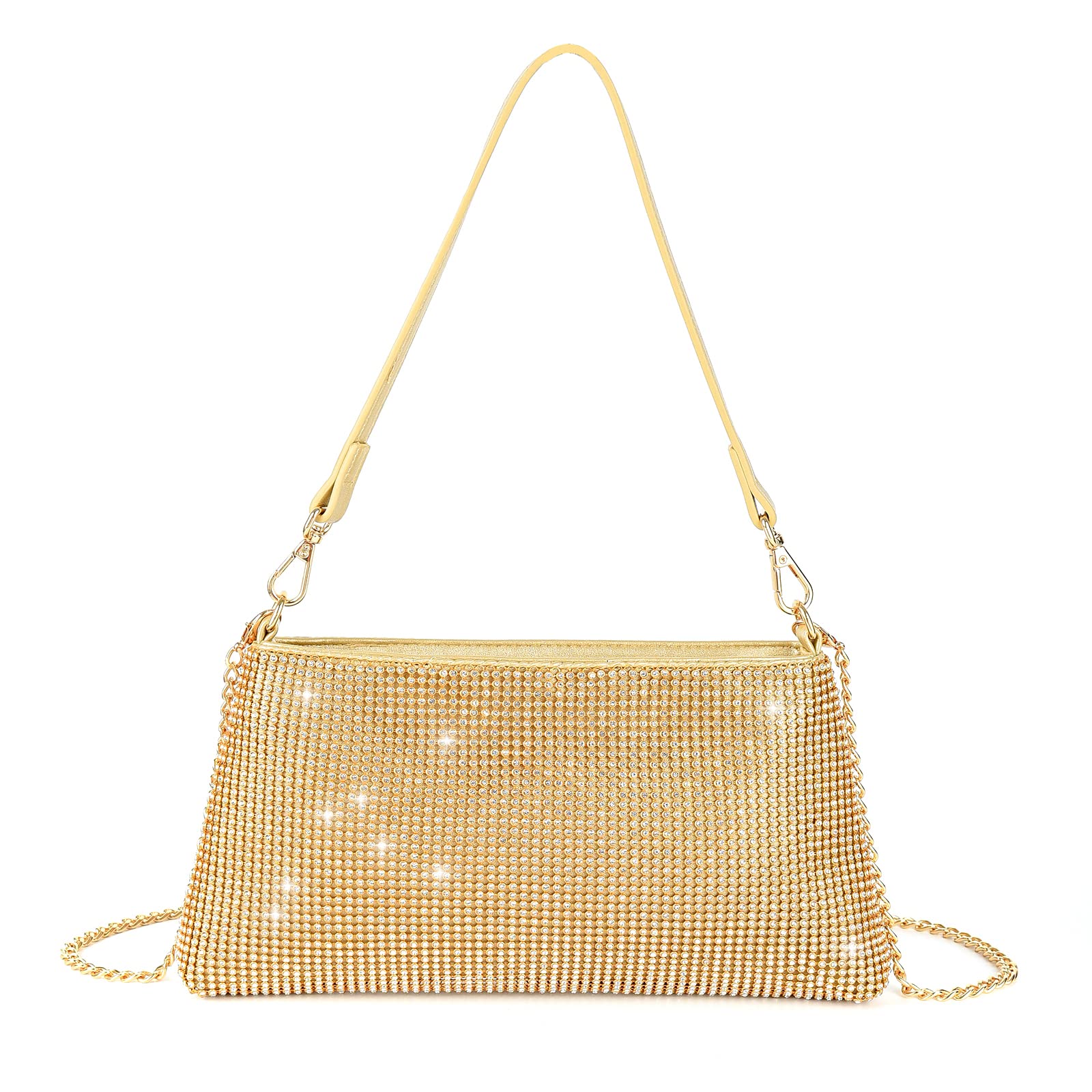 Valleycomfy Damen Clutch Elegante Brauttasche Diamant Handtasche