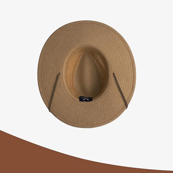 Henschel Hats Aussie Breezer Grande Hat - Extra Wide-Brim Sun Hat for Men | Perfect Men's Summer Hat for Camping