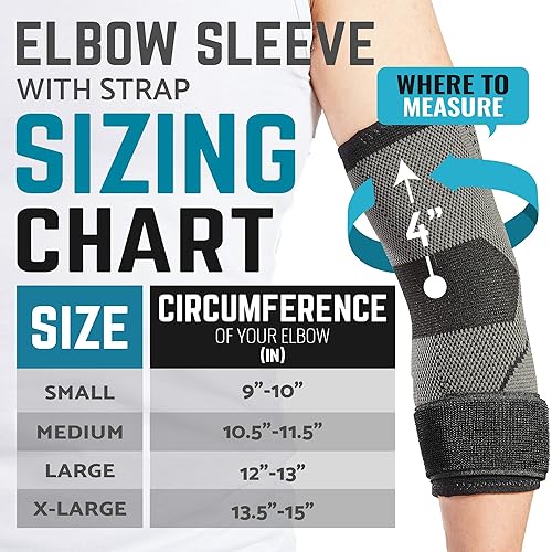 Miniatura 2 de Codera con correa para tendinitis, 2 unidades, manguitos de compresión para codo de tenis, tratamiento de codo de golf
