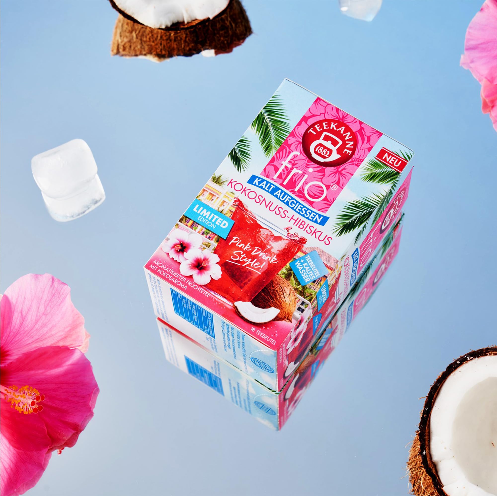 Teekanne frio - 11er Pack - alle Sorten inkl. neue Sorten Wassermelone-Limette, Johannisbeere-Zitrone, Yuzu Minze (je 45g) - Zuckerfreier Genuss - Voller Geschmack ohne Zucker - Kalorienarm | Wassermelone-Limette, Johannisbeere-Zitrone, Yuzu Minze, Zucker