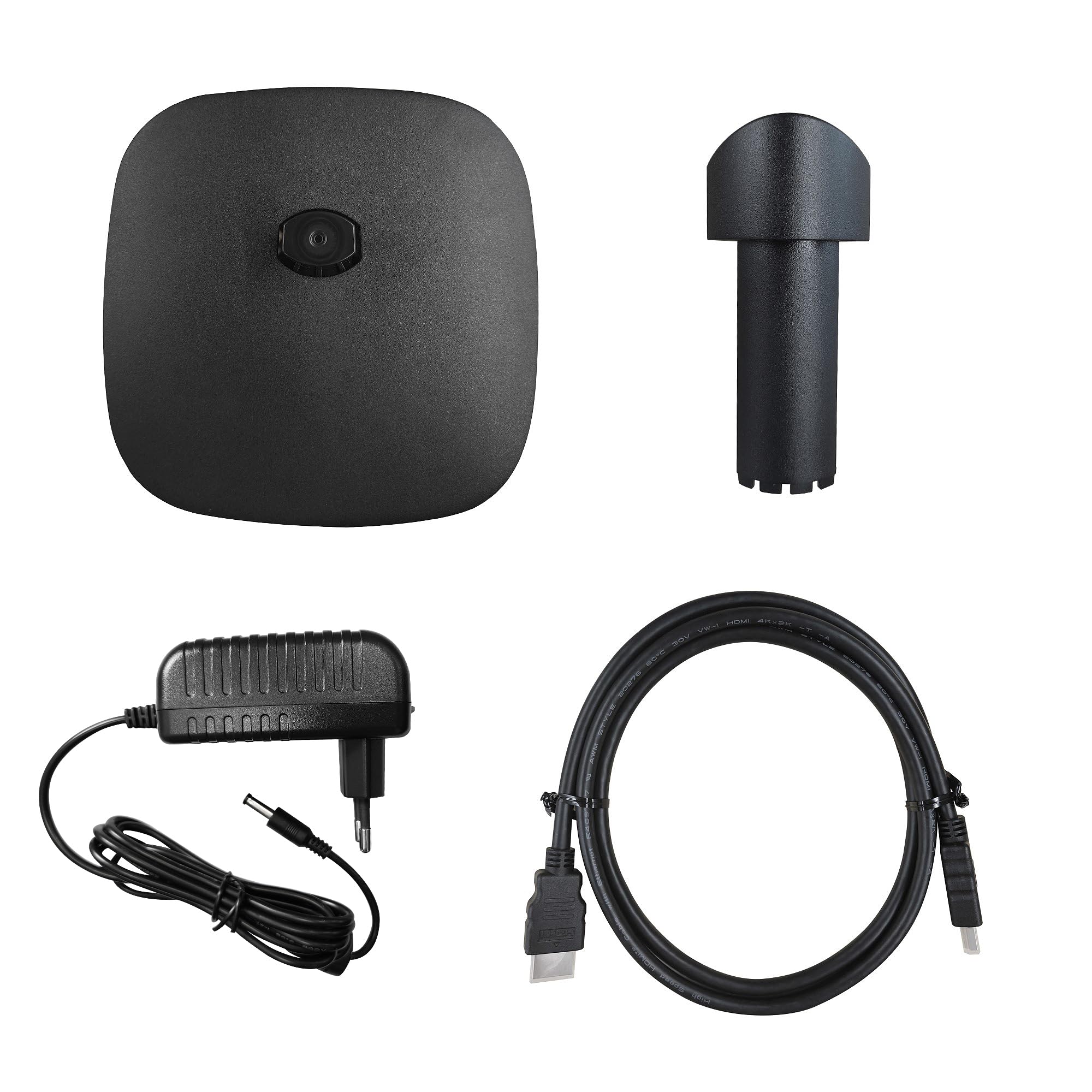 Amazon Basics Écran 24", FHD 1080p, Max 100 Hz, Compatible VESA, Haut-parleurs intégrés, Noir