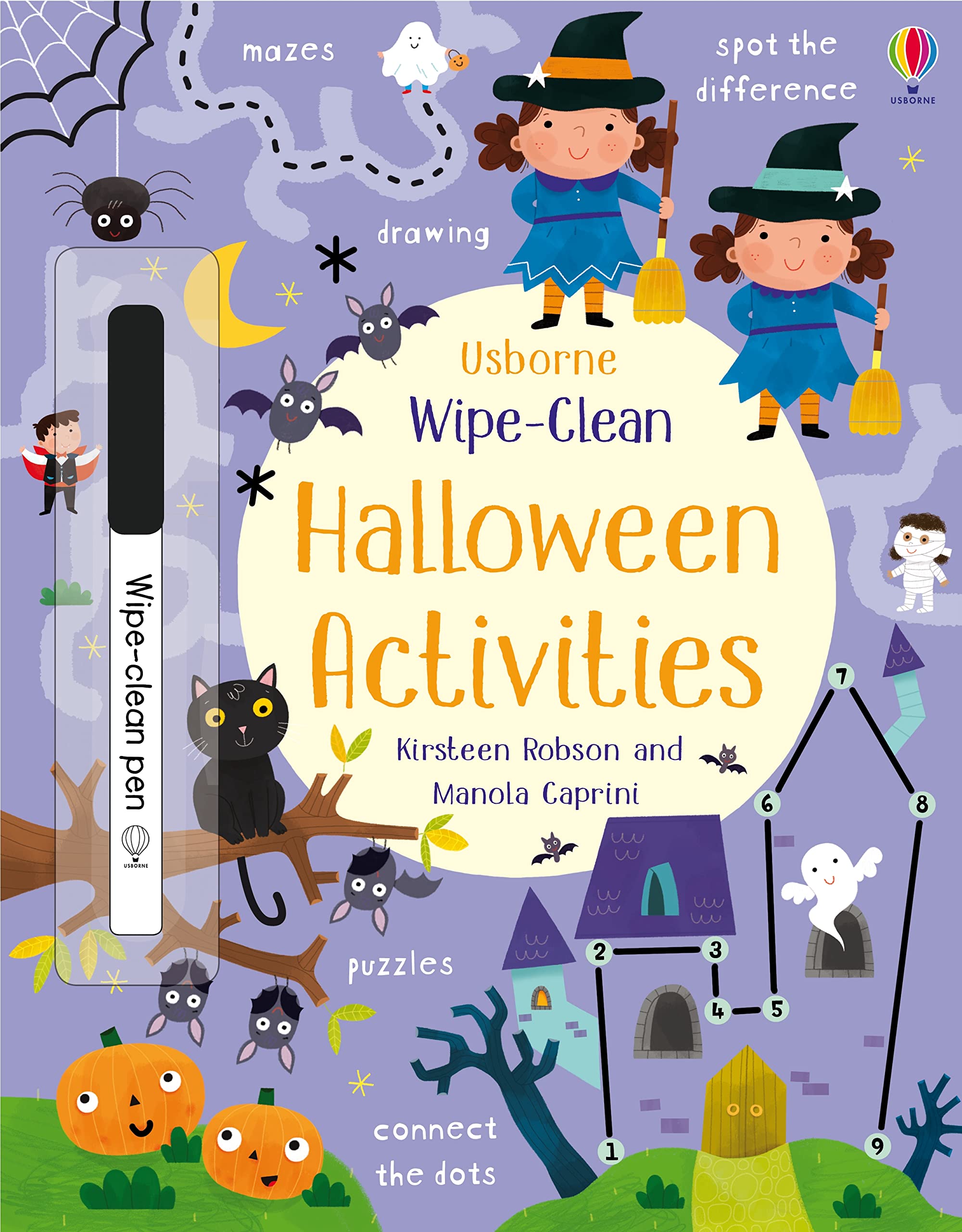 Wipe-Clean Halloween Activities by Kirsteen Robson