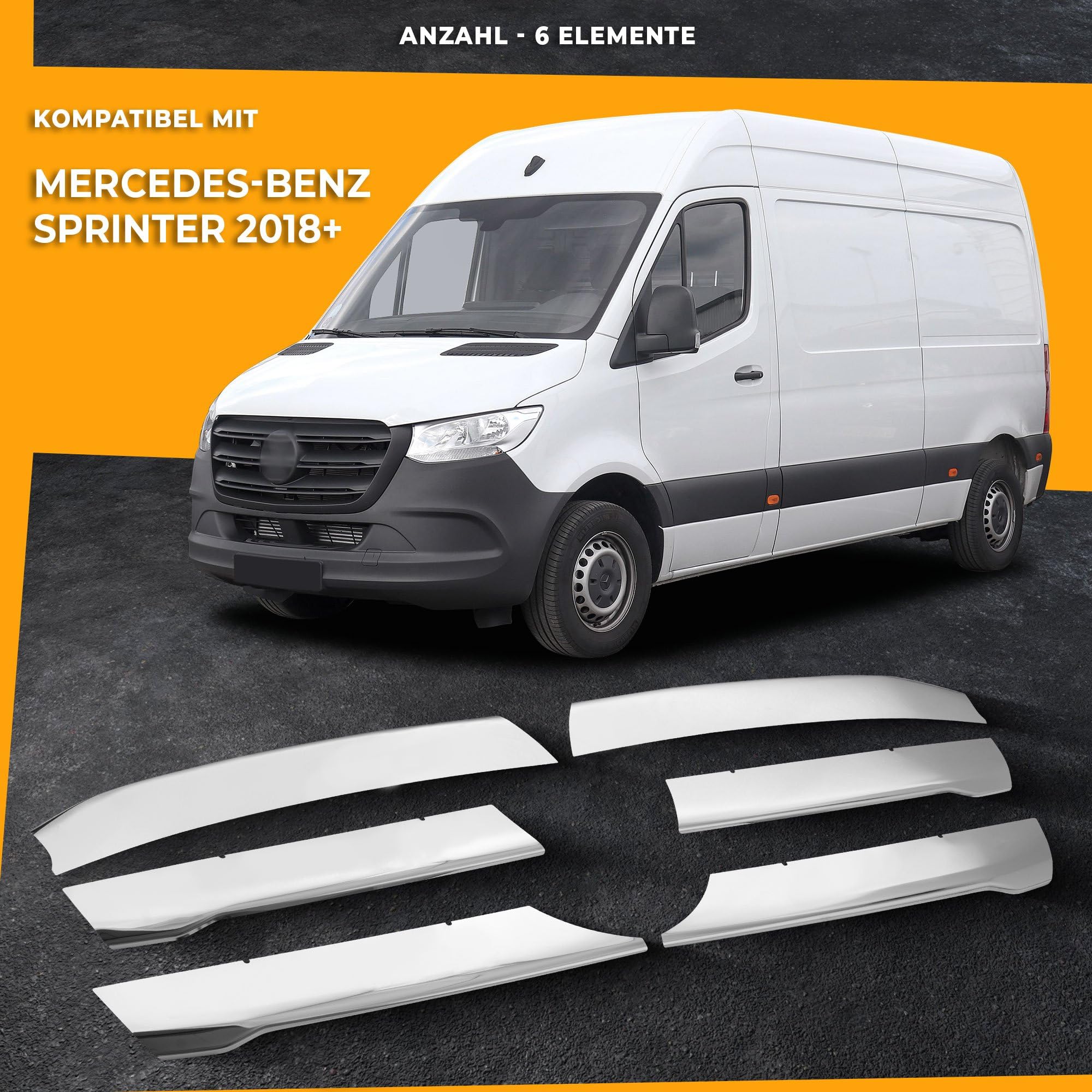 Reparatiepaneel achterspatbord voor Mercedes Sprinter 2018- / Rechts 8189