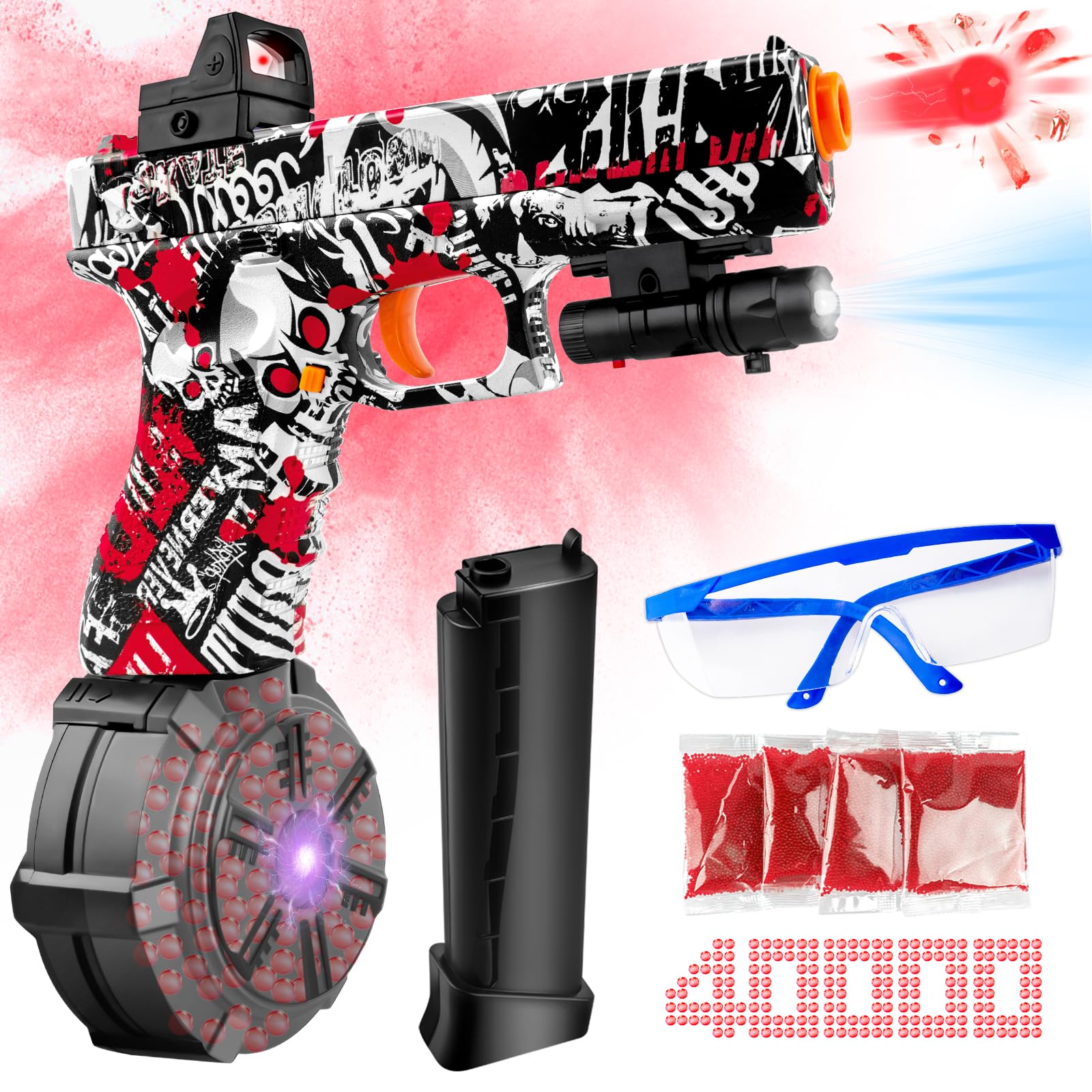 Buy JMX2 Pro Gel Splatter Cool Ball Blaster Pistol with Drum and