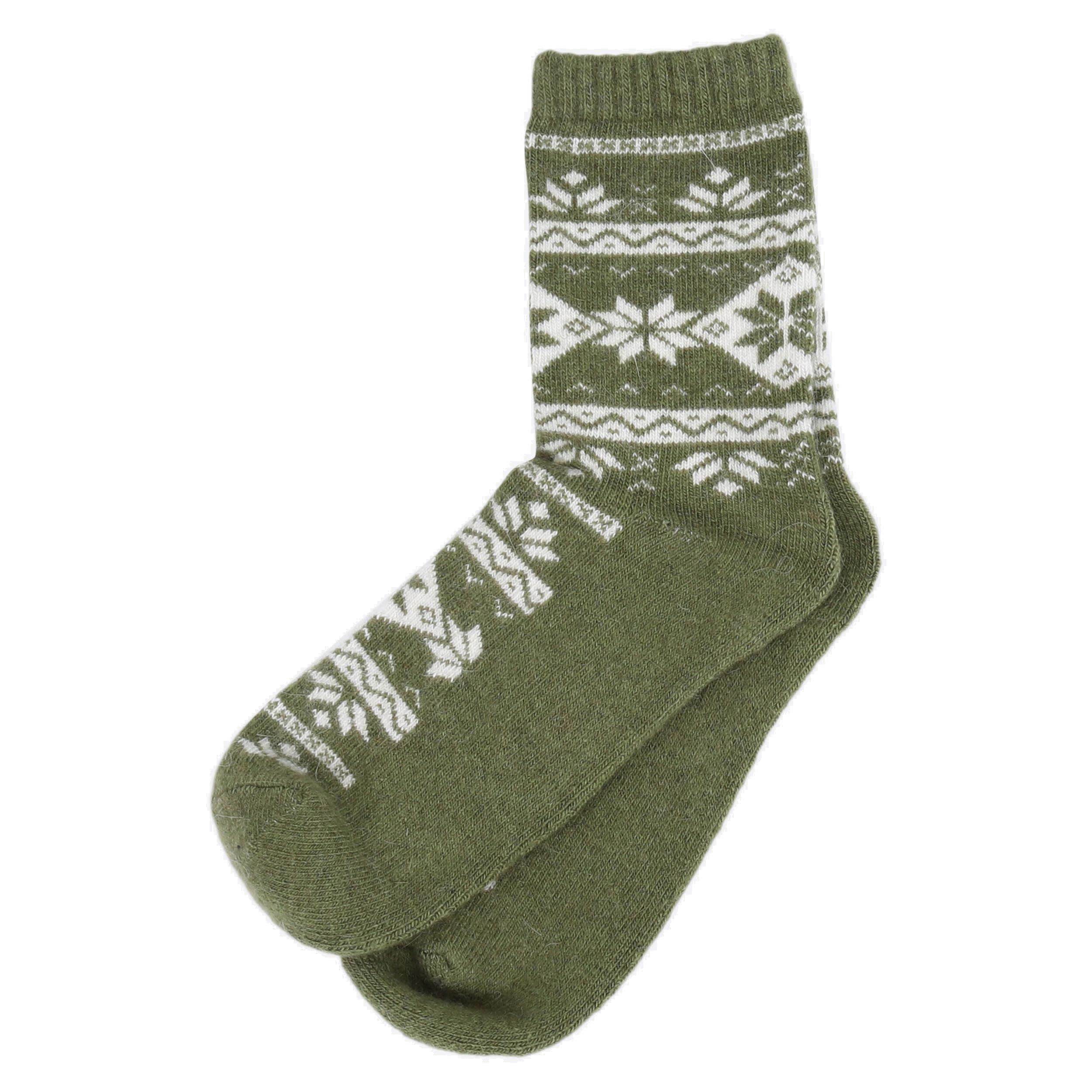 ICEWEAR Loðmundur Nordic socks (Green, 36-40)