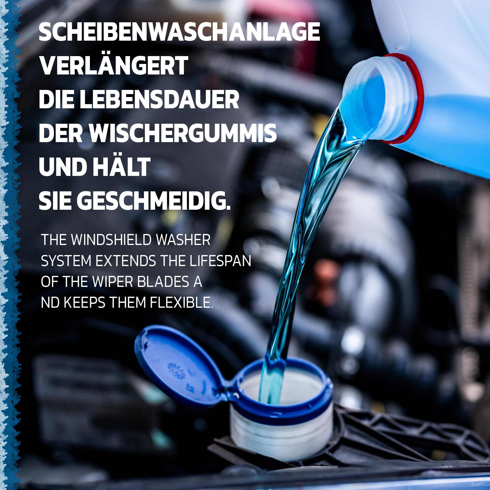 Gamix Scheibenfrostschutz mit Magic Blue Duft | Schlierenfreier und effektiver Scheibenreiniger für den Winter | Gebrauchsfertige frostschutzmittel scheibenwaschanlage | 4x5L = 20L