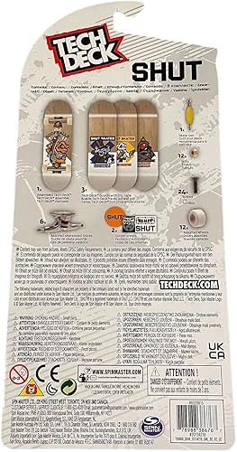 Miniatura 6 de Tech Deck Deluxe Sk8shop - Paquete de 4 mini diapasón de patineta multicolor fino