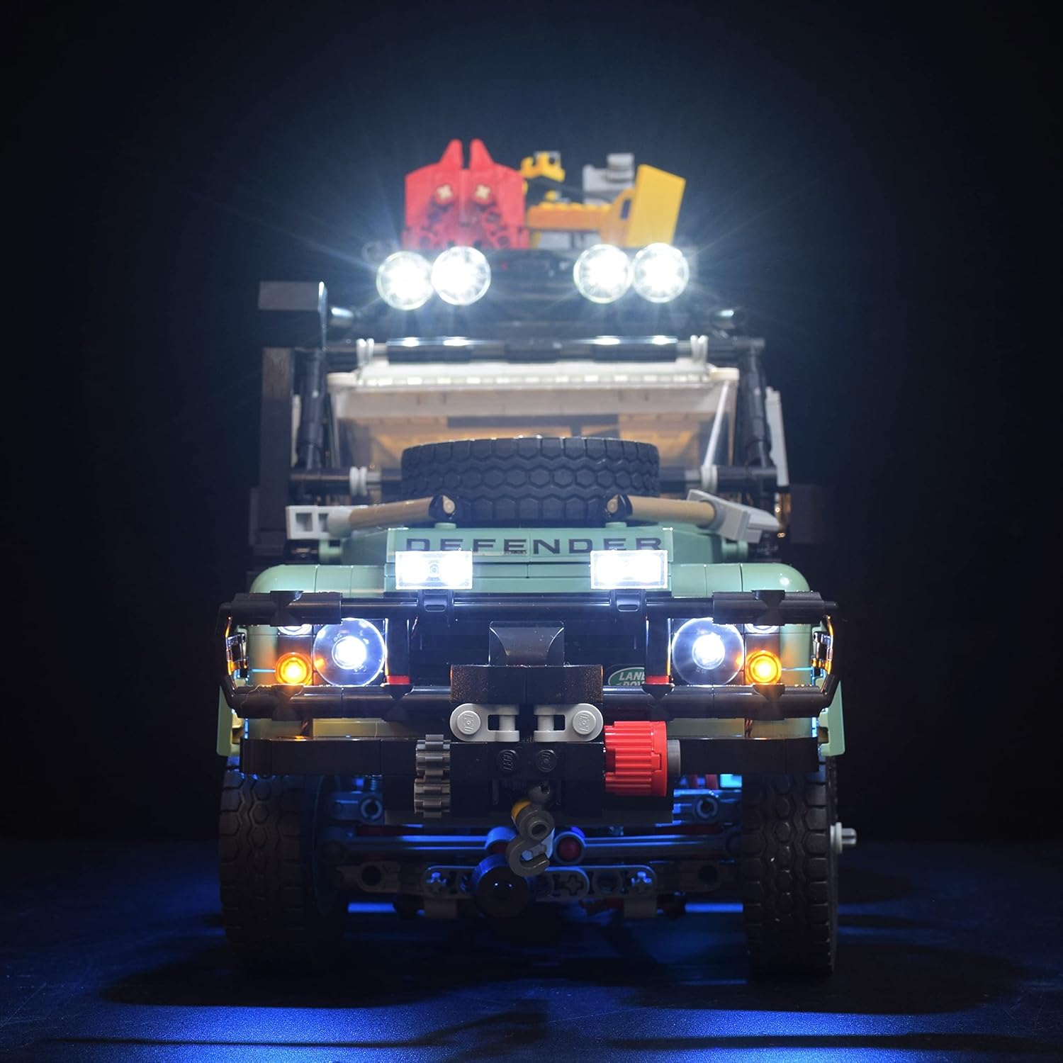 LightGo LED Lighting Kit Designed for Land Rover Classic Defender 90 Compatible with Lego 10317 Building Set - Not Include Model (Remote Version)