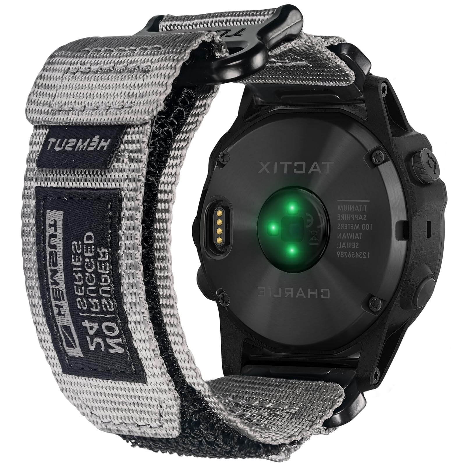 Military Watch Band Compatible with Garmin, 22mm Wide Hoop and Loop Nylon Quick Fit Strap for Fenix 8 47mm /7/7 Pro/6/6 Pro/5/5 Plus/E 47mm, MARQ ,