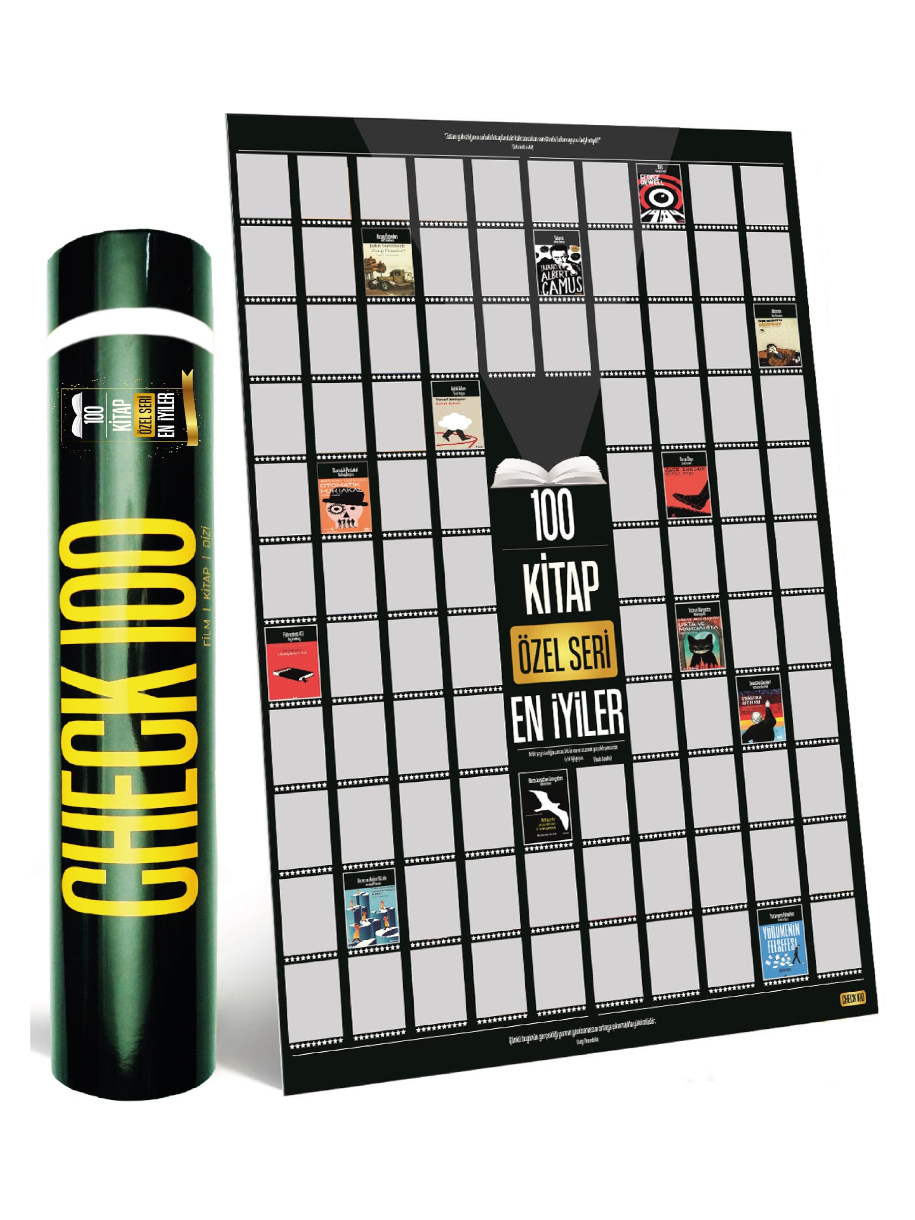 Check100 Özel Seri Kazıkazan 100 KİTAP Posteri