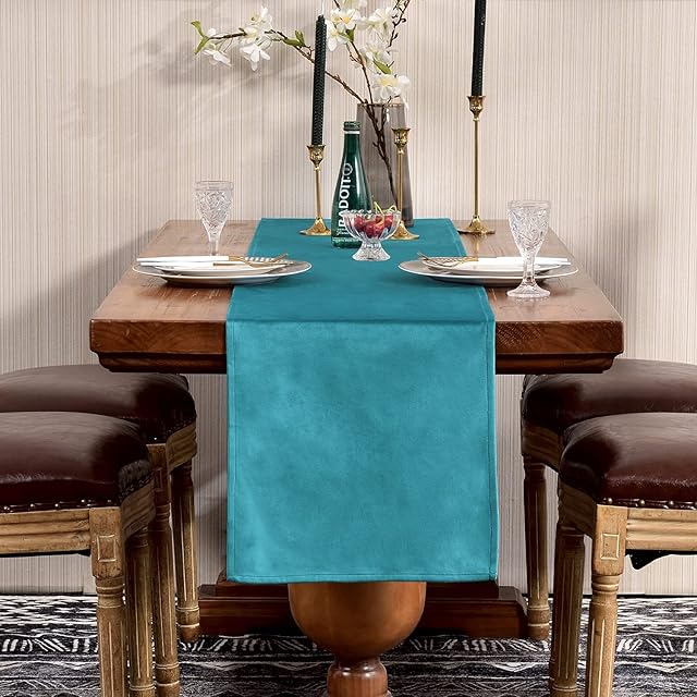 SEASHORE TREE Table Runner Blue Long 180/240/300 cm Runners For Party Wedding