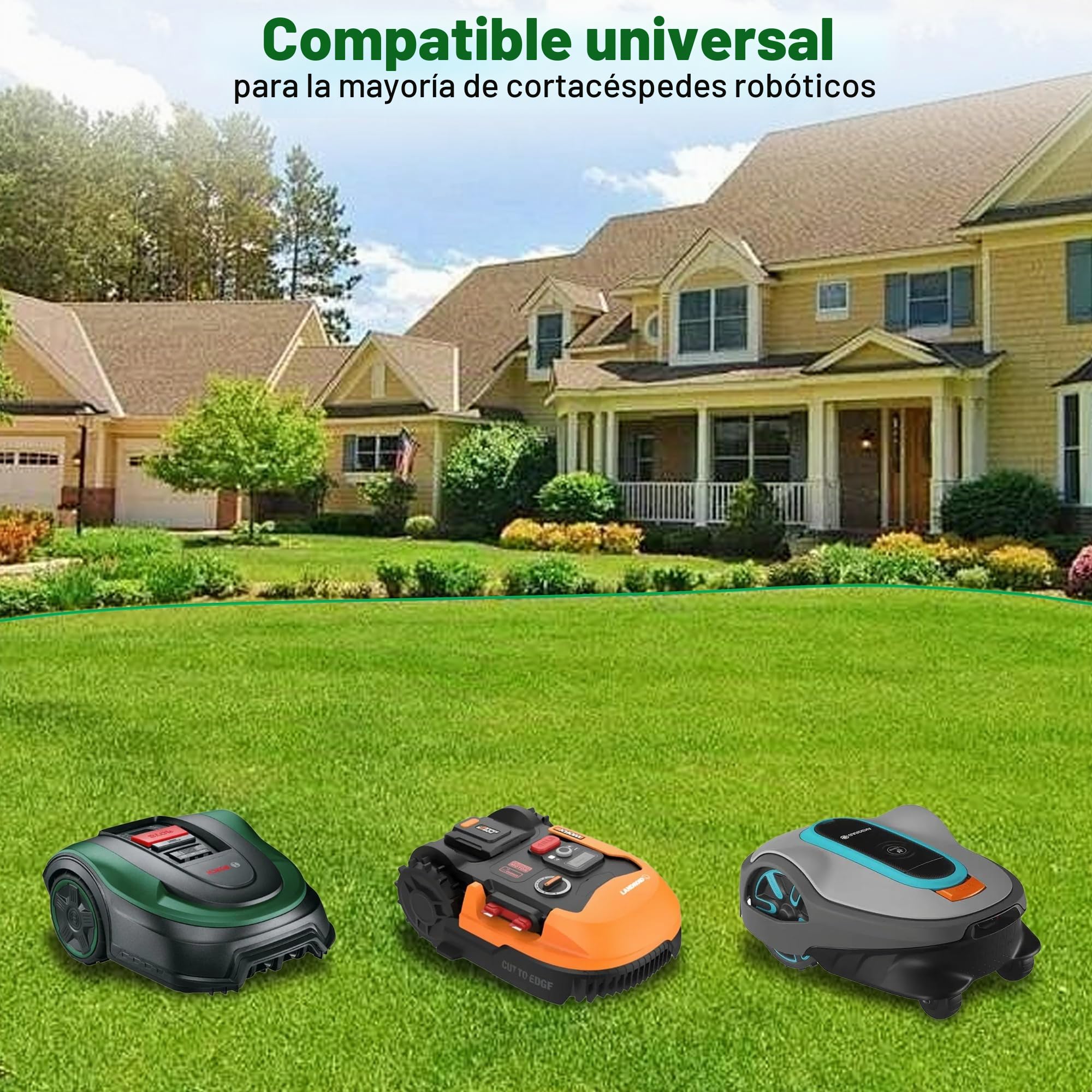 DazSpirit 100M Cable Delimitador Universal para Robot Cortacesped | Accesorio para Cable de Cortacésped Compatible con Gardena Bosch Husqvarna Worx Honda Robomow USW