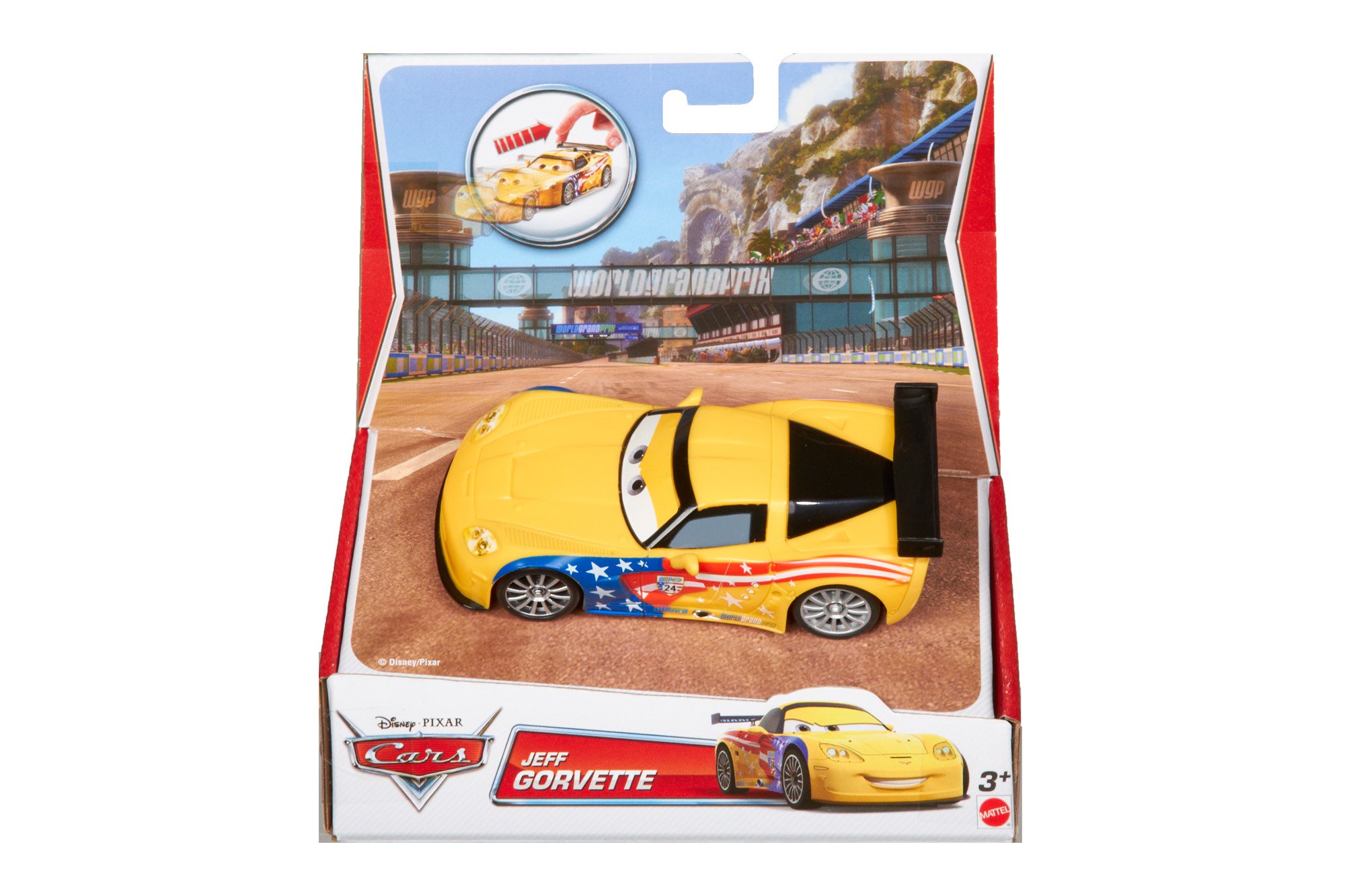 Disney Pixar Cars Pull Backs Jeff Gorvette Vehicle : Amazon.sg: Toys