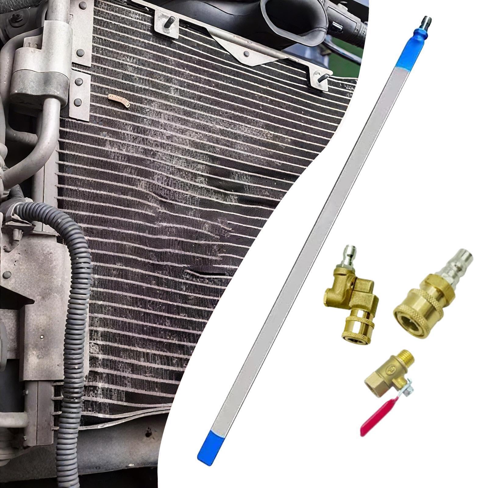 Lance de Lavage pour radiateur Système Polyvalent Portable À Haute | Baguette de nettoyage radiateur pour nettoyeur haute pression Accessoires de nettoyage domestique pour camions et vé