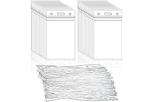 50 Piece Luggage Tag Cards with Reinforced Loop Straps