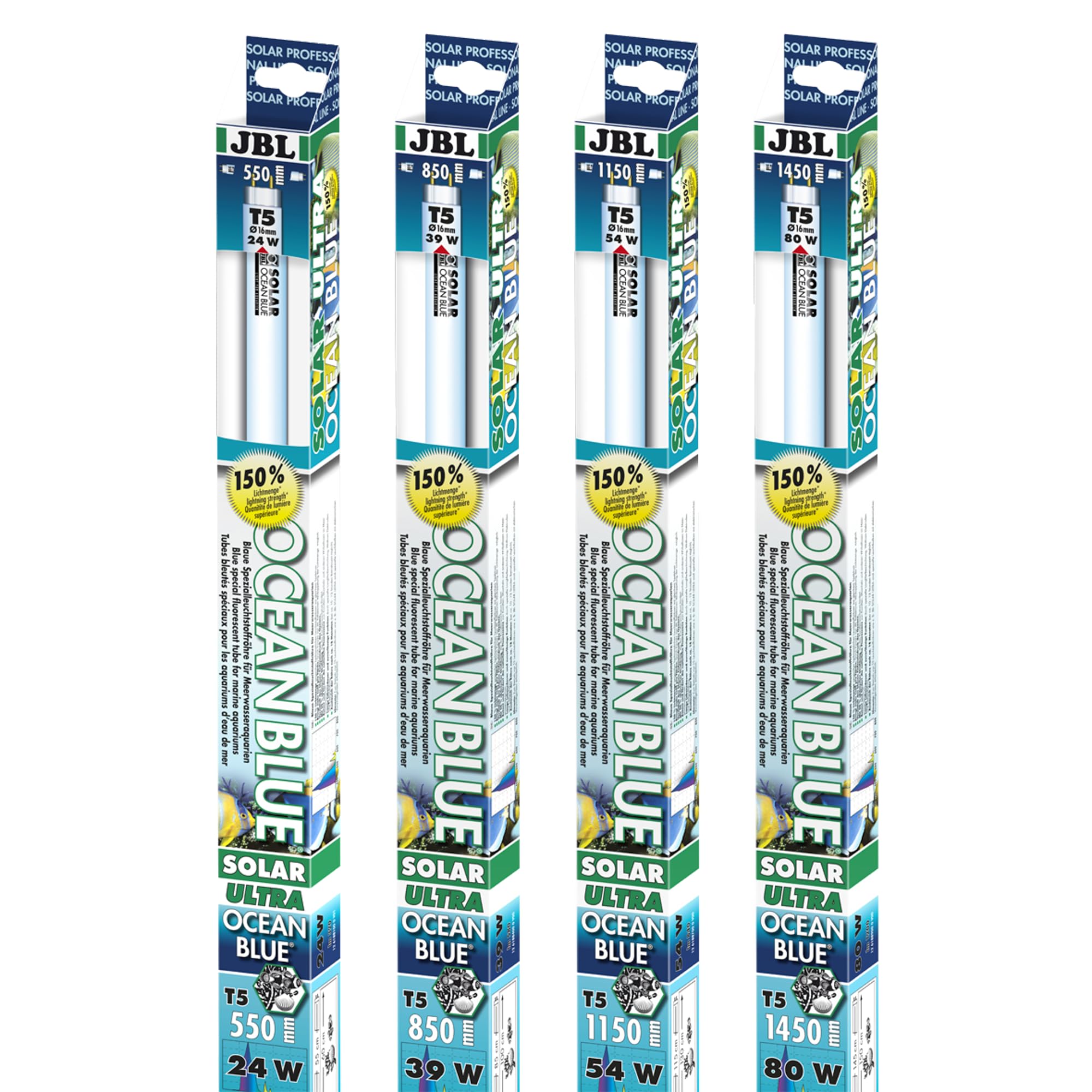 JBL SOLAR OCEAN BLUE T5 ULTRA 1150mm-54 W, Blue actinic T5 special tube for marine aquariums