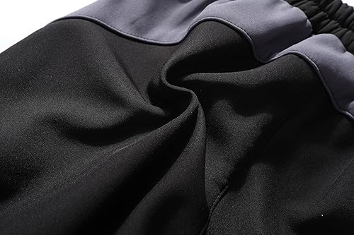 Miniatura 7 de Lelaki Pantalones de esquí de nieve impermeables para niños, pantalones de senderismo para exteriores, pantalones cálidos con forro polar