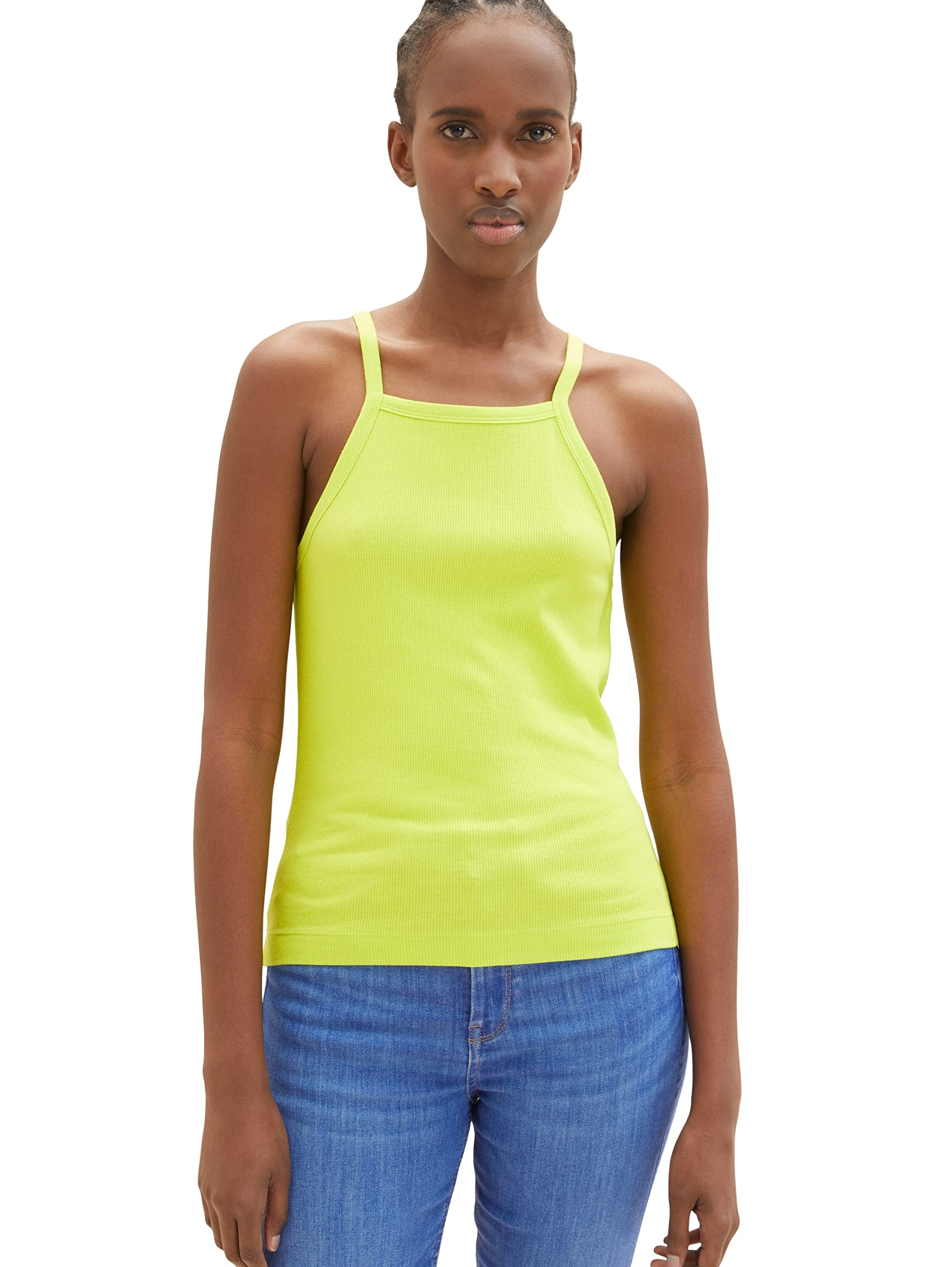 Tom Tailor Denim Ladies Top 1035368, 24702 - Neon Lime, 2X-Large