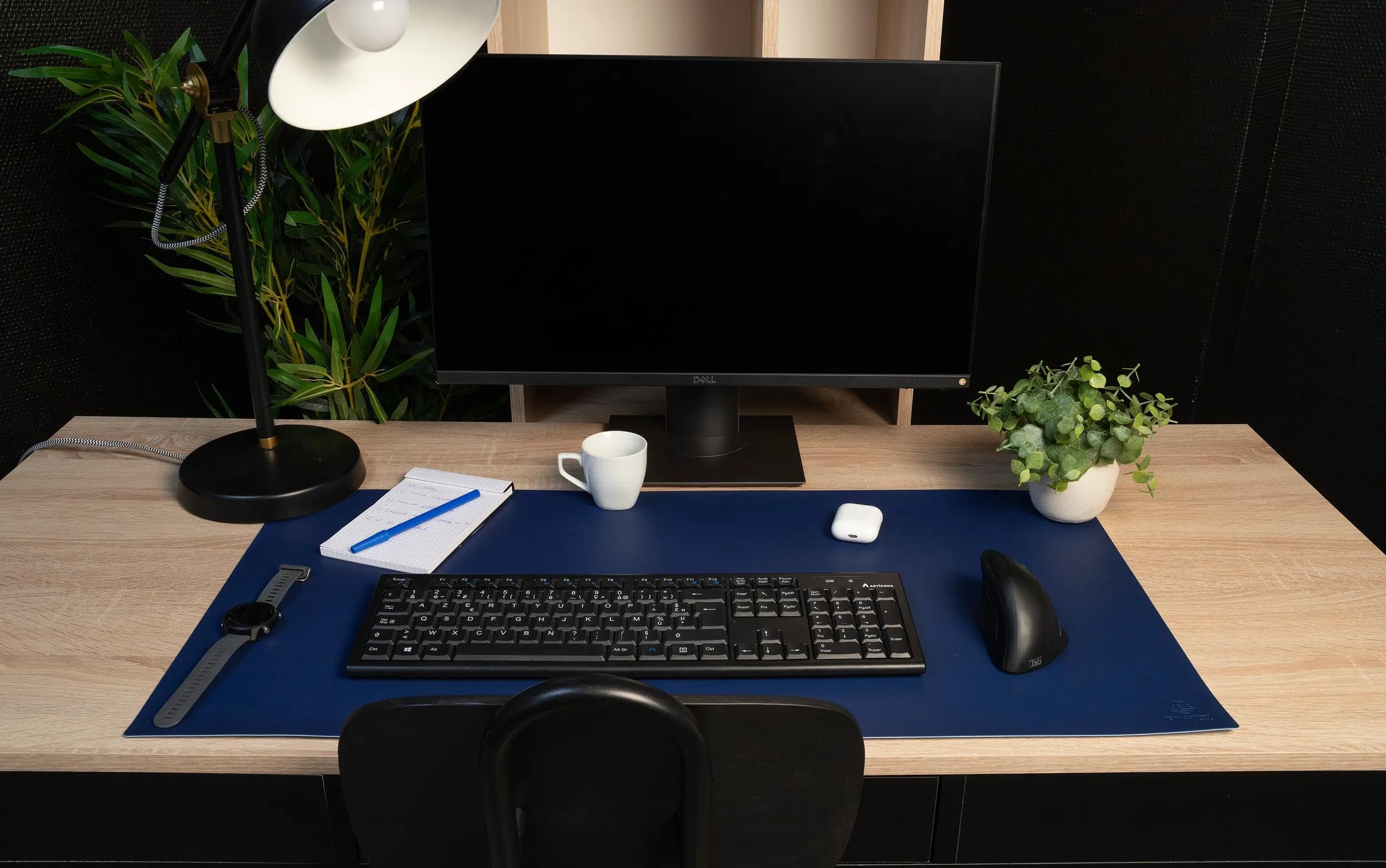 Exacompta - Ref. 29160E – Karton mit 16 weichen Schreibtischunterlagen Home Office – aus zweifarbigem Polyurethan – weich und strapazierfähig, schützt den Schreibtisch, Mauspad – 43 x 90 cm