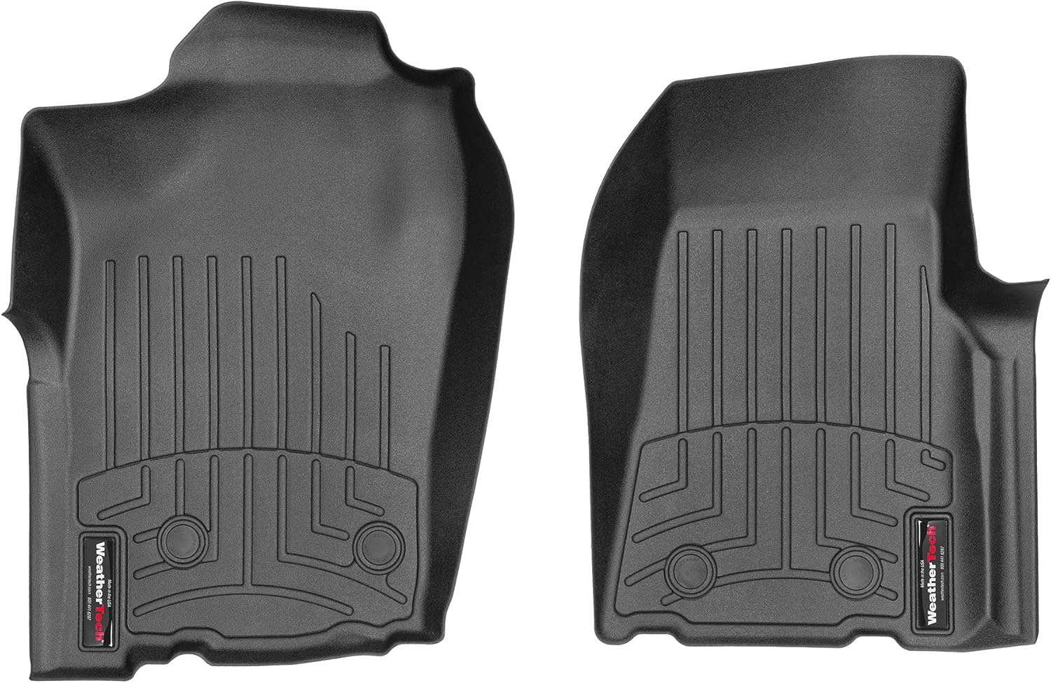 WeatherTech Custom Fit FloorLiners for Ford Ranger, Ranger, Ranger - 1st Row (445681V), Black