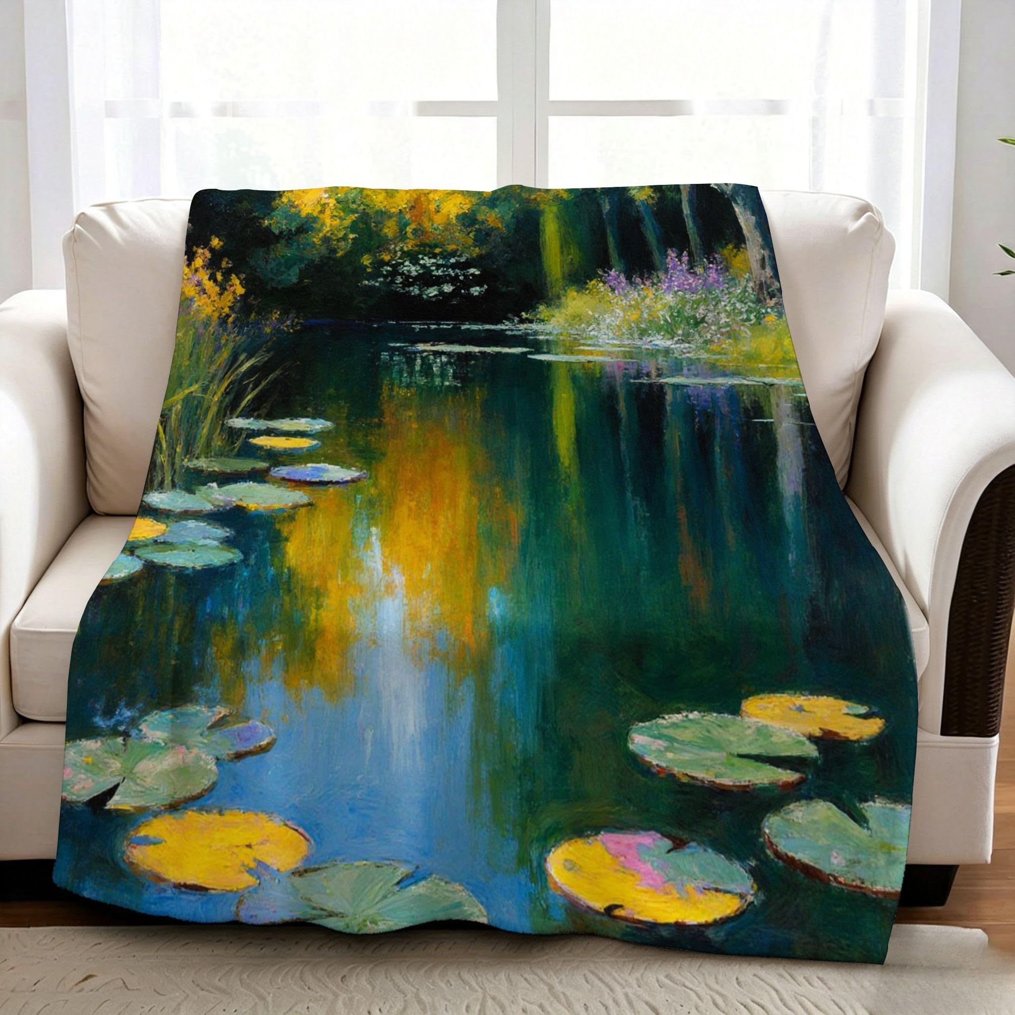 Manta Moderna Estampado 3D 220x240 cm Arroyo Verde a2021