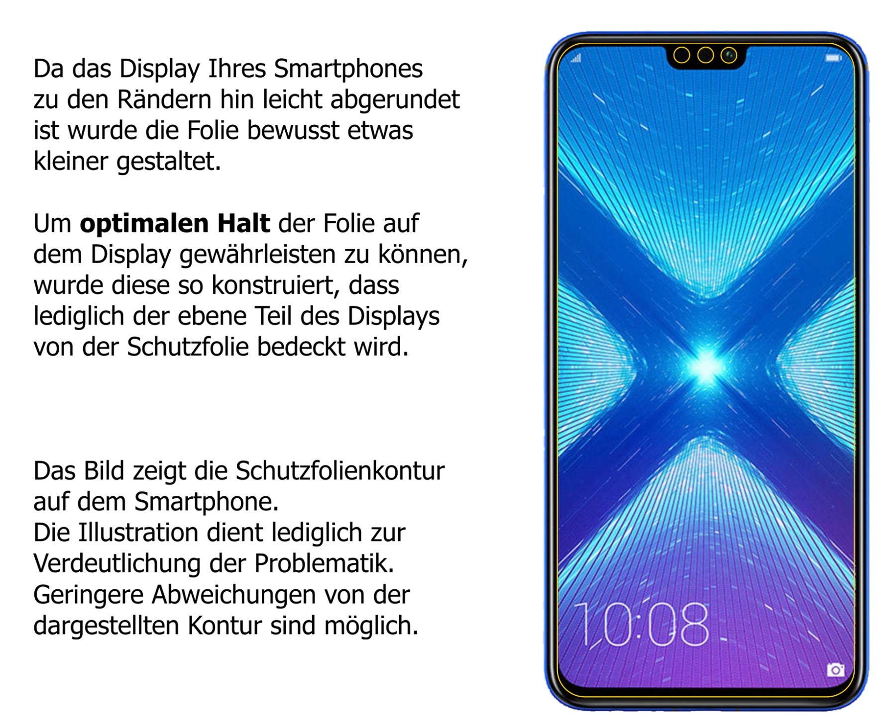 Pellicola Protettiva Antiriflesso Dipos Per Honor 6X – Made In Germany, Opaca E Anti-impronta