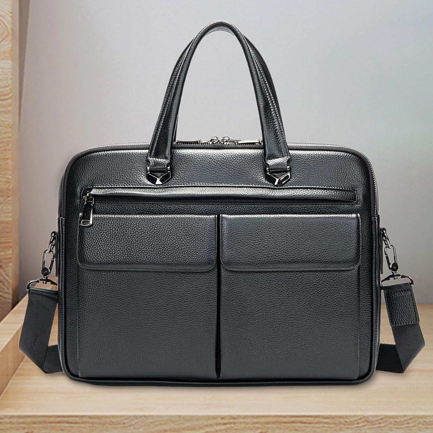 PELLE MORBIDA】Capitanoサフィアーノレザーブリーフバッグ CA015