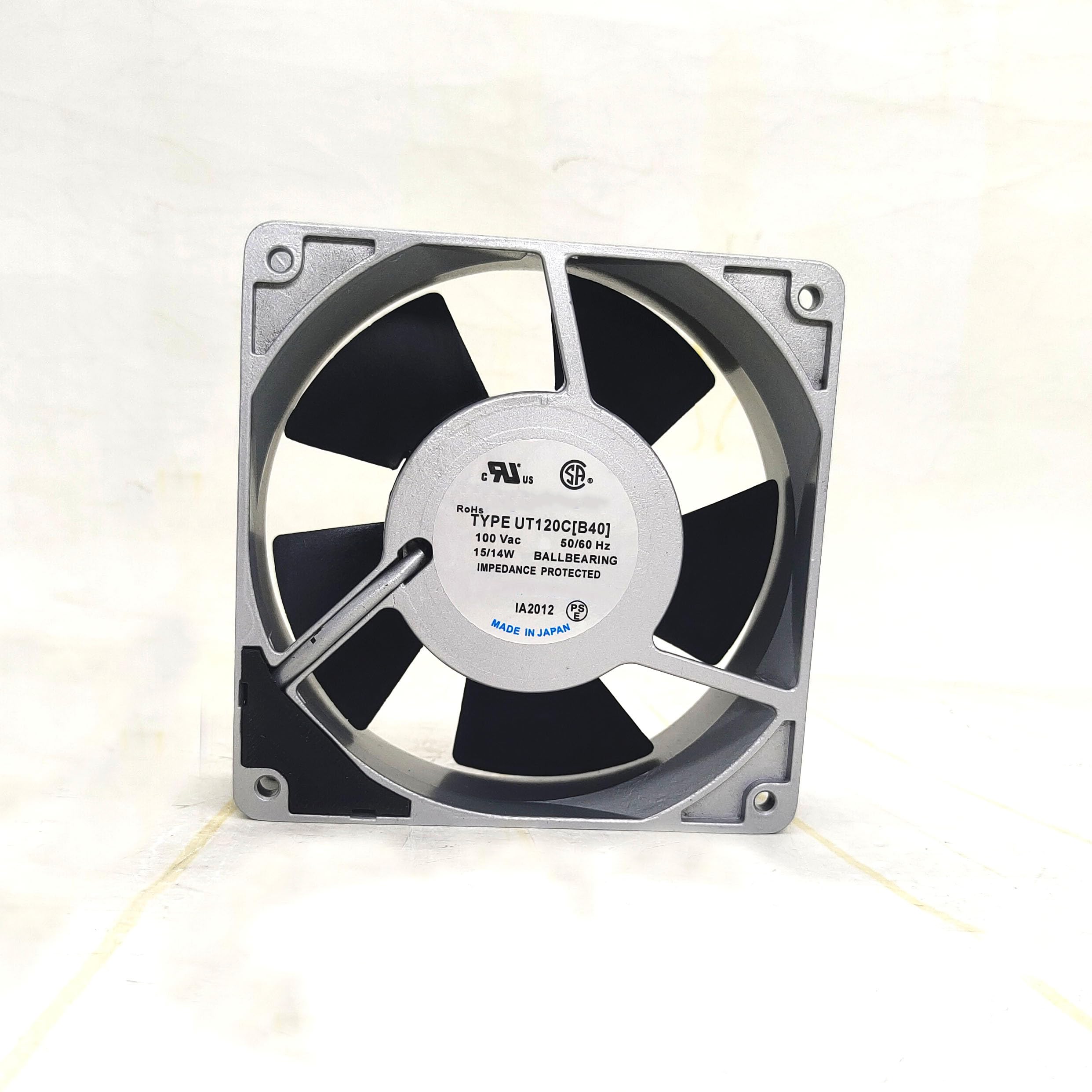 UT120C B40 100V 15/14W 12038 120x120x38mm aluminum frame cooling fan