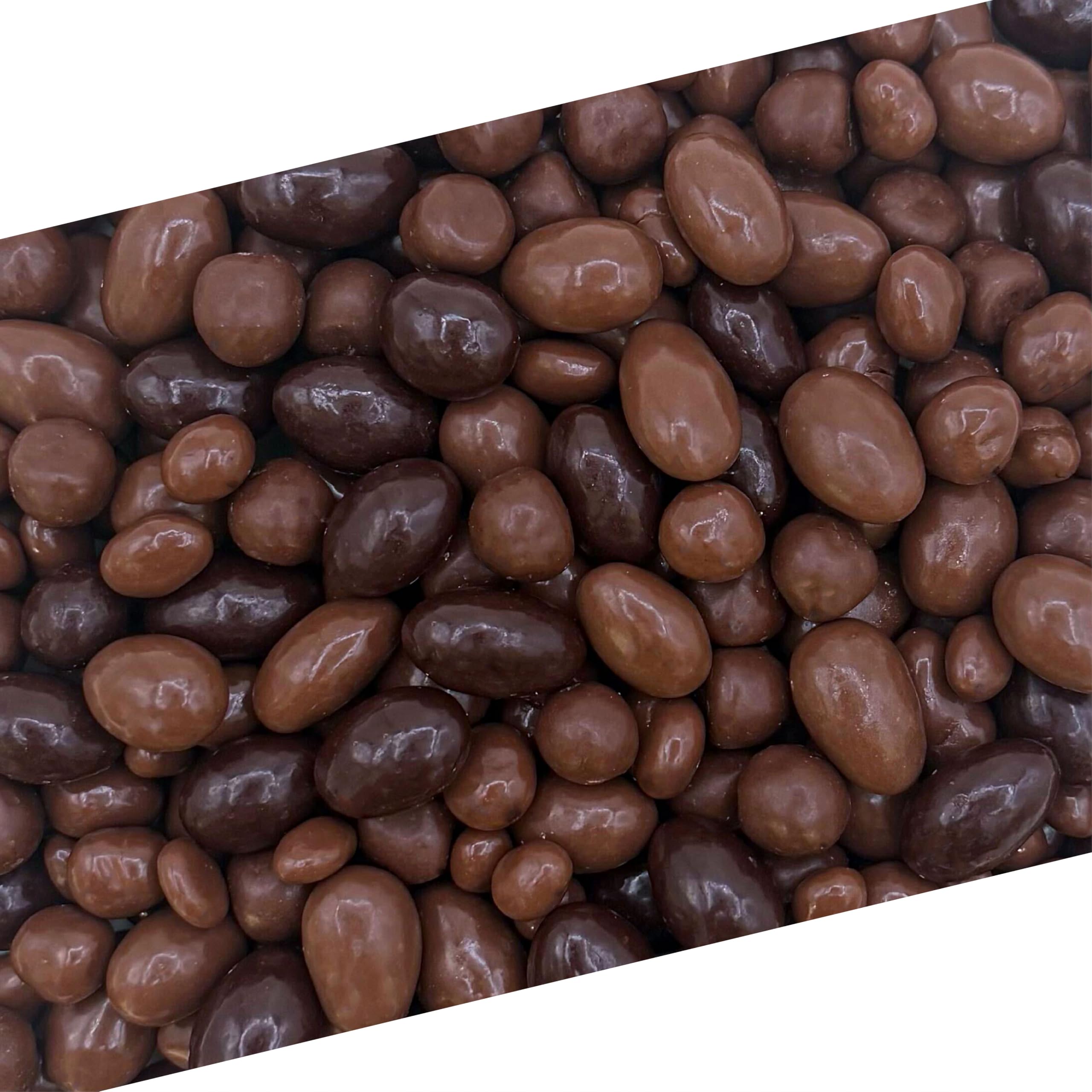 Bridge Mix Candy | 2 Lb Bag | Dark & Milk Chocolate Covered Almonds, Milk Chocolate Covered Raisins & Mango Pieces | Nostalgic Mix of Coated Nuts & Fruits