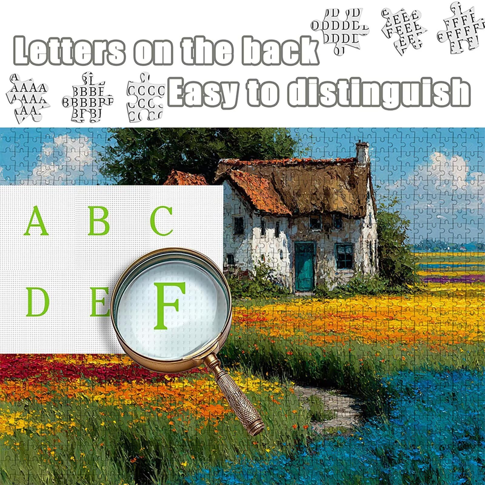 Puzzle Drewniany Domek, Krajobraz Puzzle 6000 elementów dorosłych z pudełkiem 179 x 105 cm, rodzinny wypoczynek, gra edukacyjna najwyższej jakości puzzle wyzwanie, dla nastolatka, letnie prezenty, 1