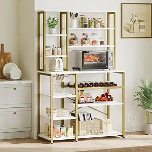 YITAHOME Kitchen Microwave Stand Bakers Rack