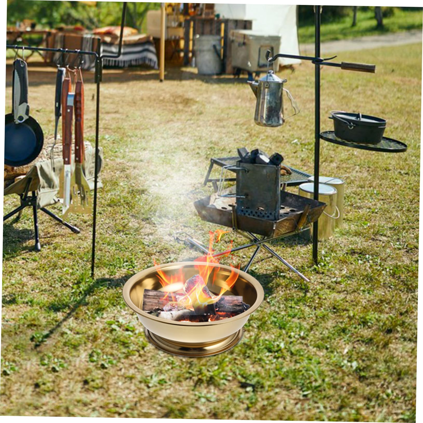 Große Feuerschale Metall Brennkorb mit Hitzeschutz für Garten und Familienrituale Robuster Papierbrenner mit Großzügigem Fassungsvermögen Hitzebeständig und Langlebig für