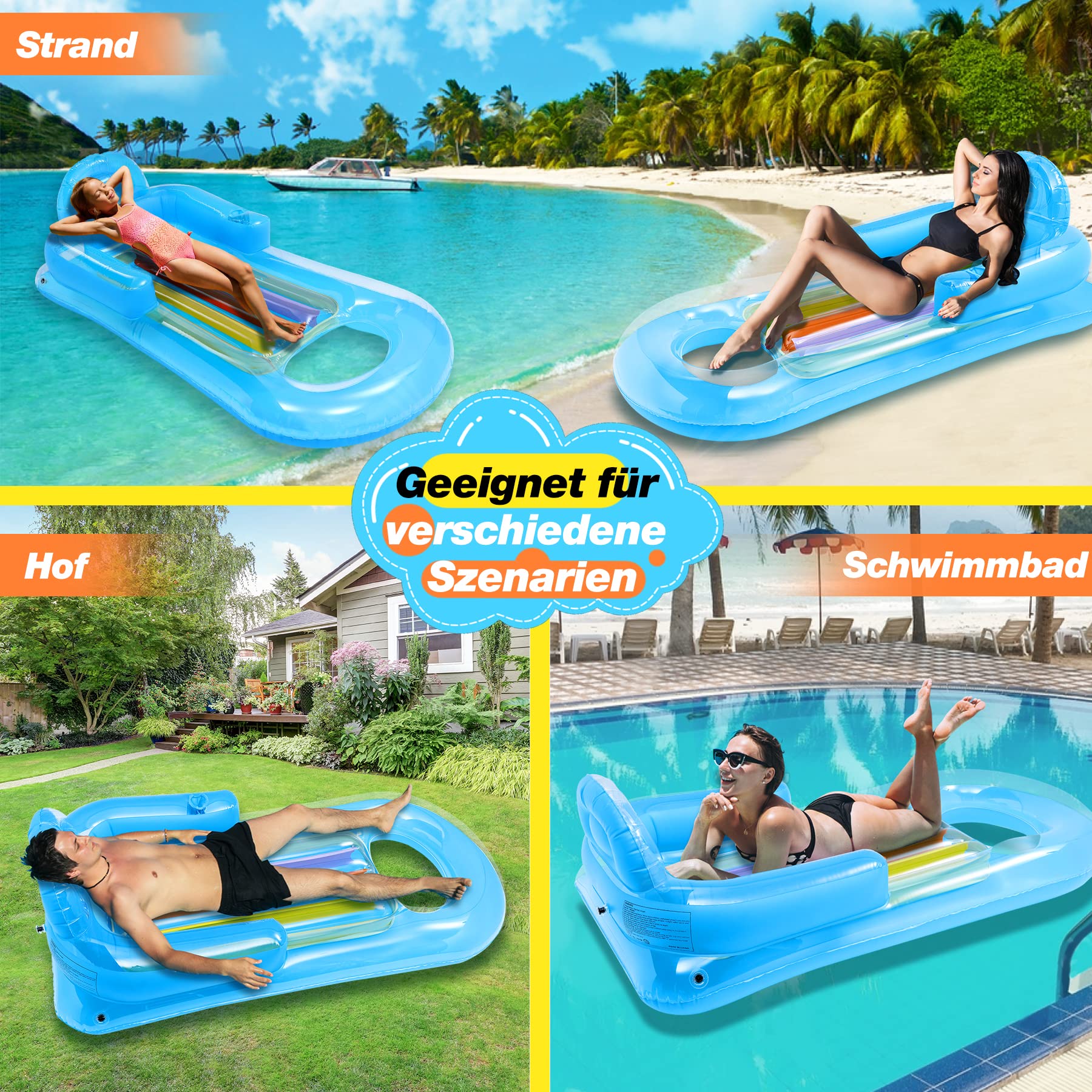 Bagger Schwimmhilfe Aus PVC - Cooles Pool Spielzeug Für Kinder 2-6 Jahre