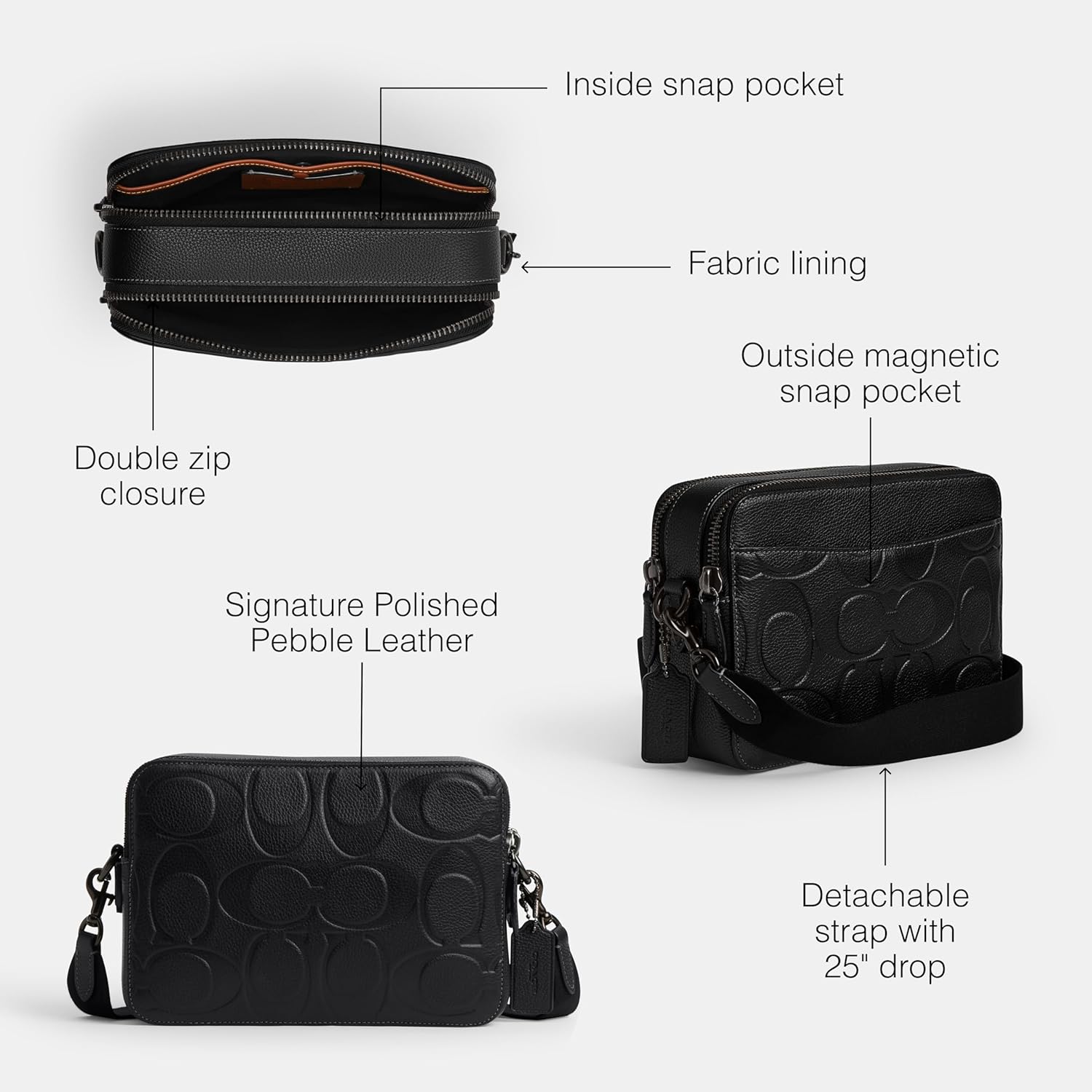 COACH mens Charter Crossbody 24 - Image 4