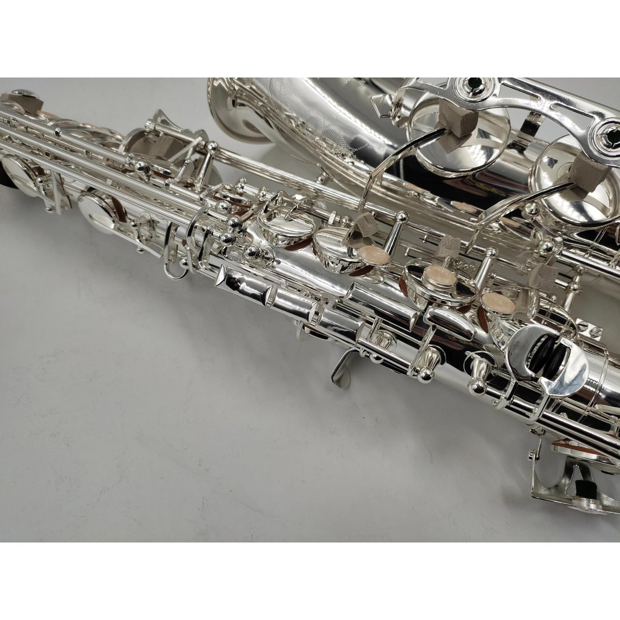 Sassofono per Studenti Strumenti a fiato Sassofono Contralto MIB Mi Placcato Argento Strumento Musicale Professionale con Custodia