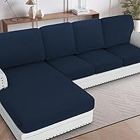 Vista 250 de H.VERSAILTEX 2025 New Sectional Couch Covers 8 Pieces Stretch Sofa Covers for Sectional Sofa Set Separate L Shaped Couch Cover for Both Left/Right