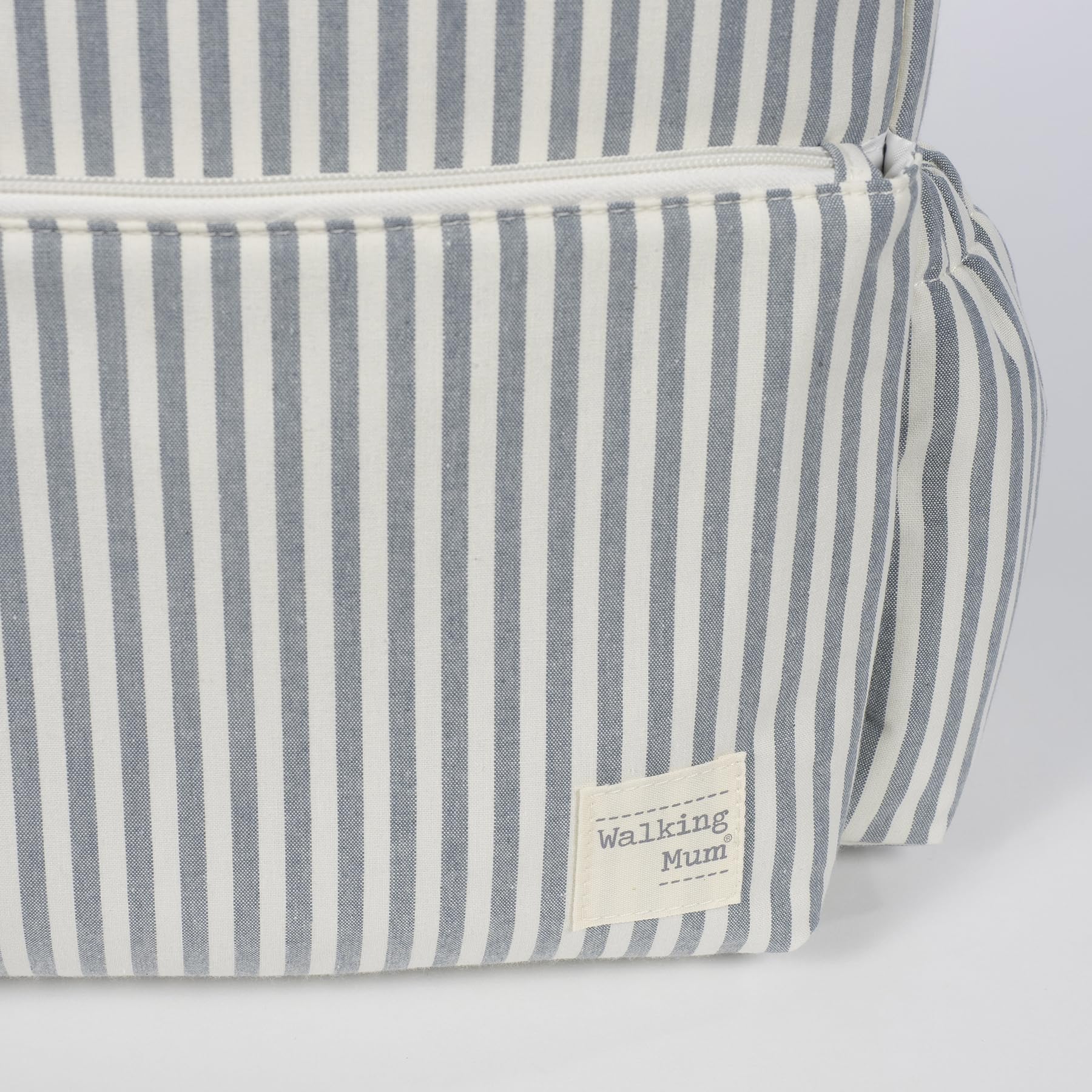 Walking Mum Mochila canastilla Praliné (Rayas Matcha) — view 8