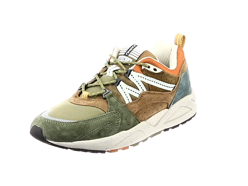 Amazon カルフ スニーカー フュージョン2 0 バターナッツ ペイヨーテ カピュレットオリーブ 25 0 25 5 Cm Karhu カルフ スニーカー
