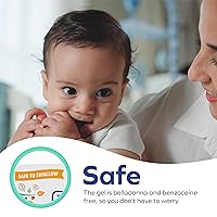 Vista 3 de Dr. Talbot's Gel de dientes de bebé para encías doloridas, de inspiración natural, 0.53 onzas, libre de benzocaína, sin belladona